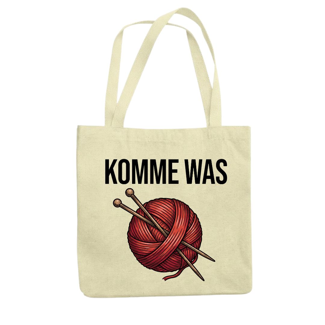 Komme was wolle Tragetasche