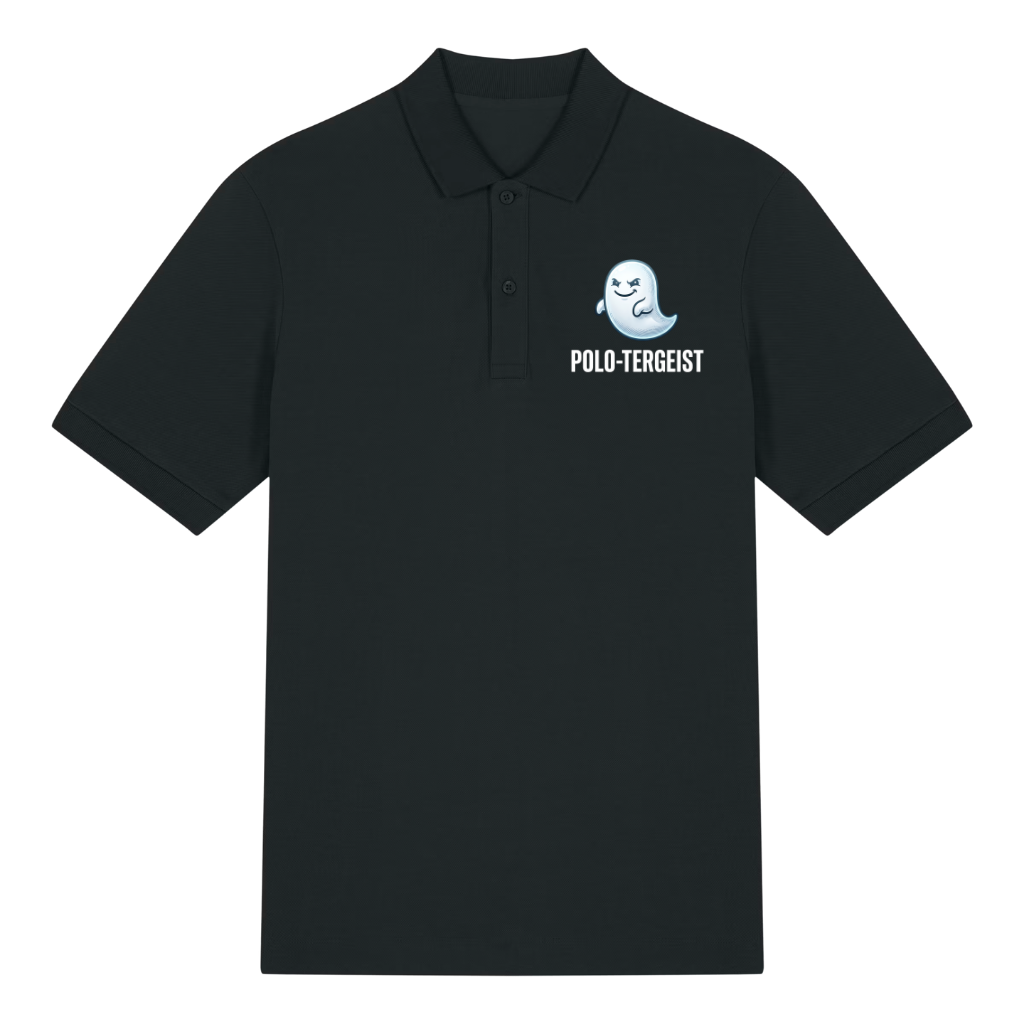 Polo-tergeist Polo T-Shirt Schwarz Front