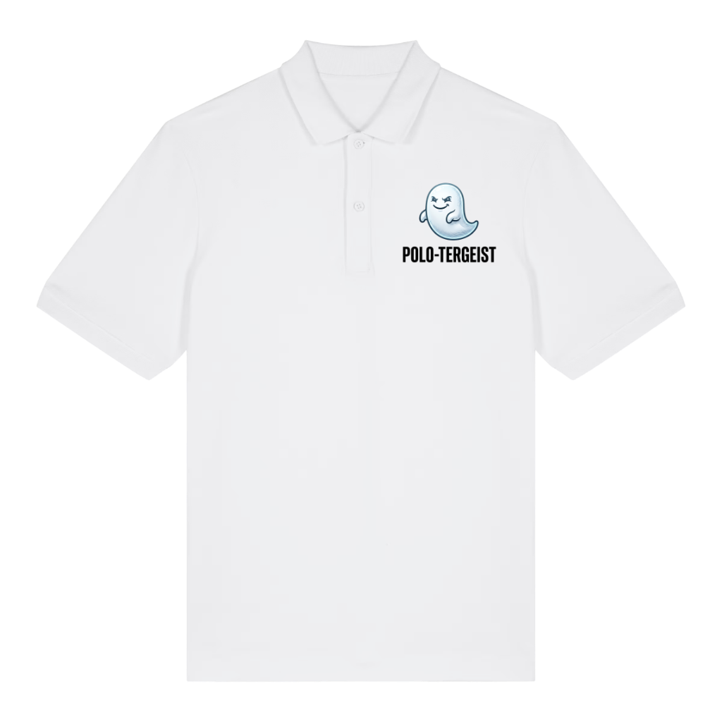 Polo-tergeist Polo T-Shirt Weiß Front