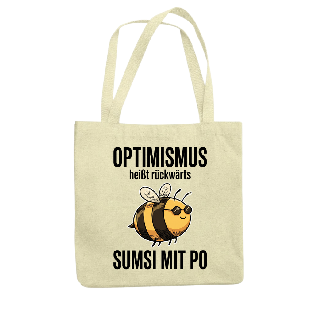 Optimismus rückwärts Tragetasche