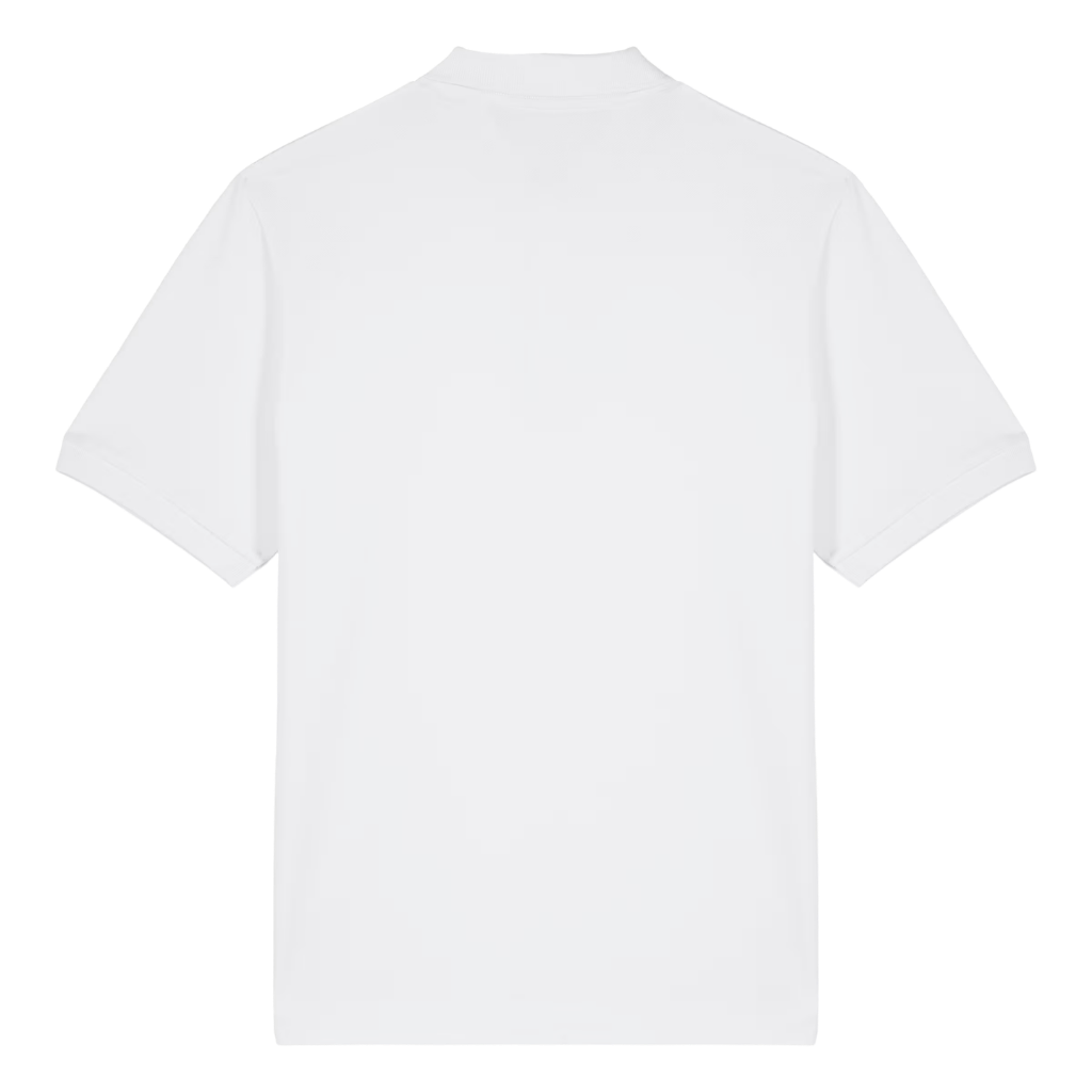 So leger wie nötig Polo T-Shirt Weiß Back