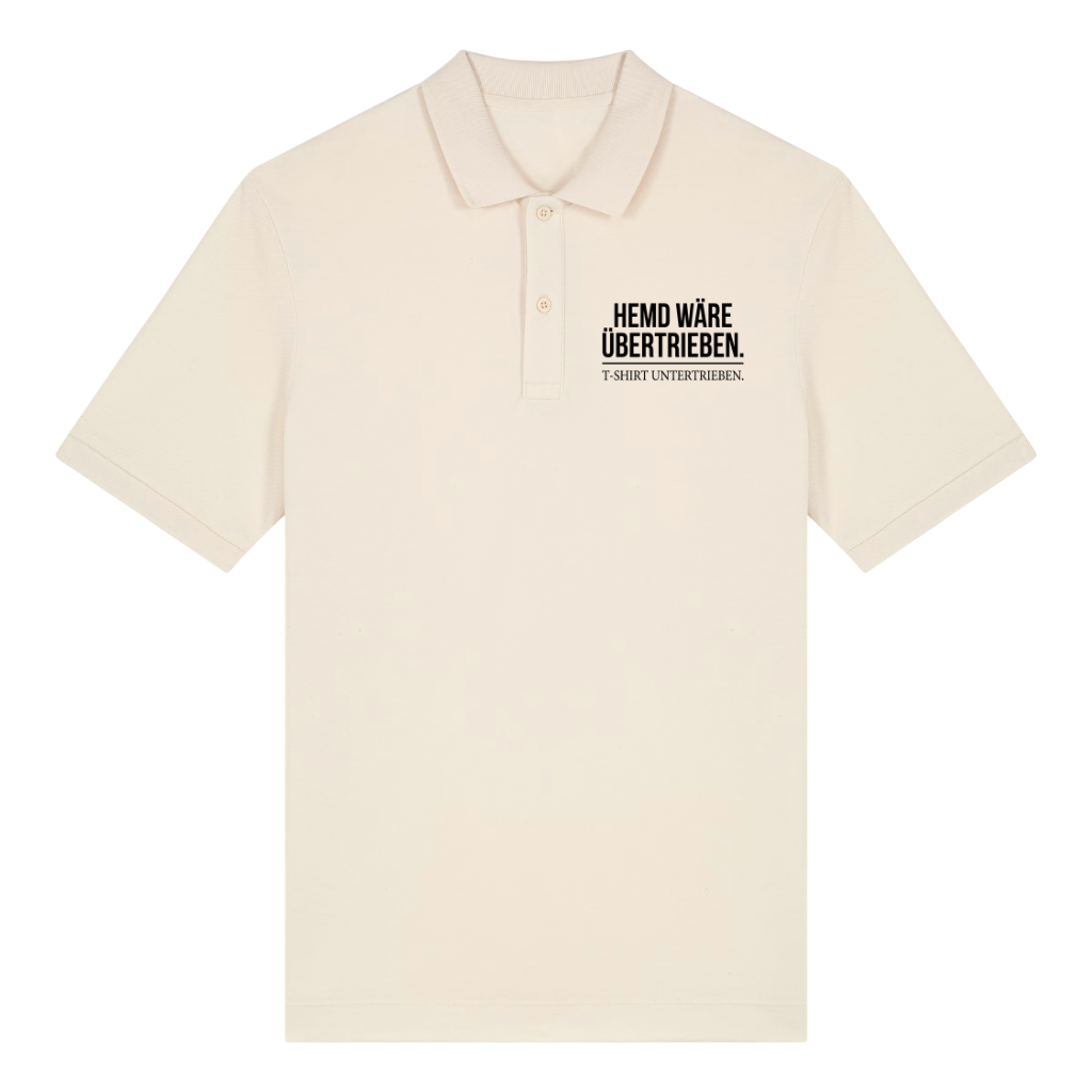 Hemd wäre übertrieben Polo T-Shirt Beige Front
