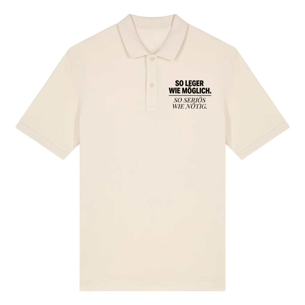 So leger wie nötig Polo T-Shirt Beige Front