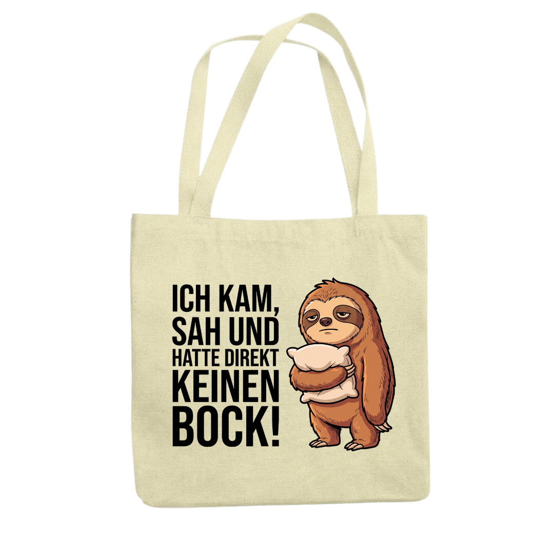 Keinen Bock Faultier Tragetasche