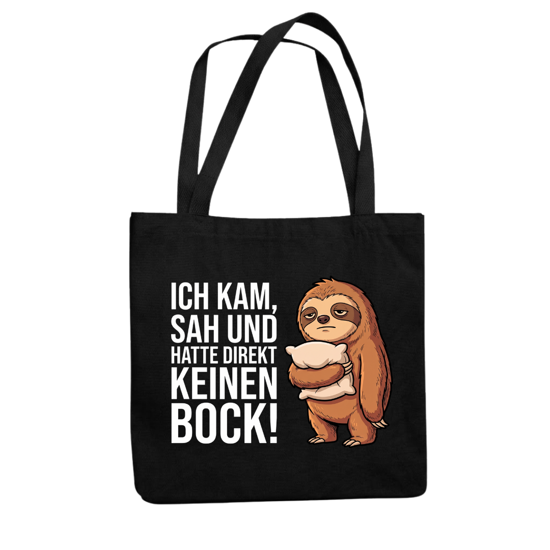 Keinen Bock Faultier Tragetasche