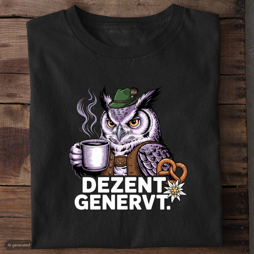 Dezent Genervt Wiesn T-Shirt in Schwarz