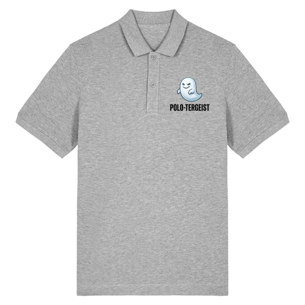 Polo-tergeist Polo T-Shirt Grau Front