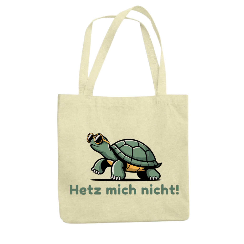 Hetz mich nicht Schildkröte Tragetasche