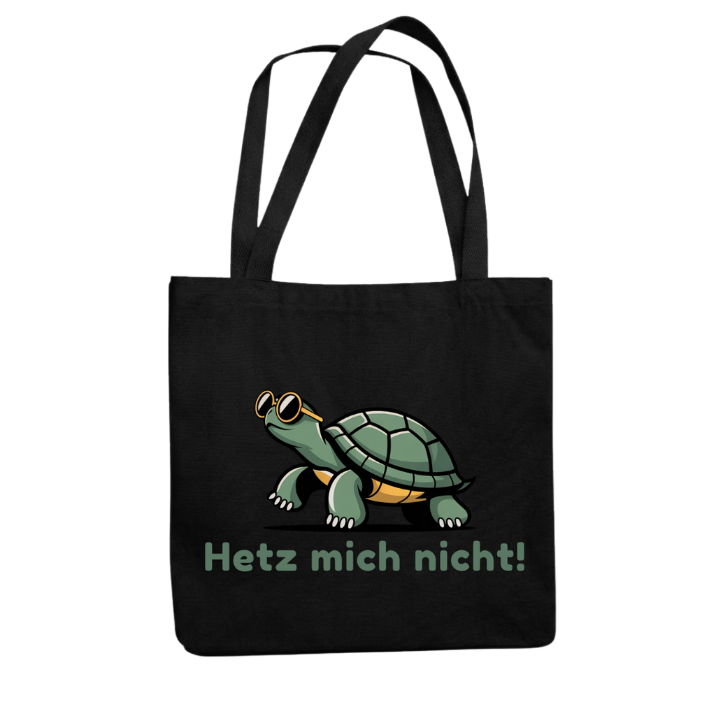 Hetz mich nicht Schildkröte Tragetasche