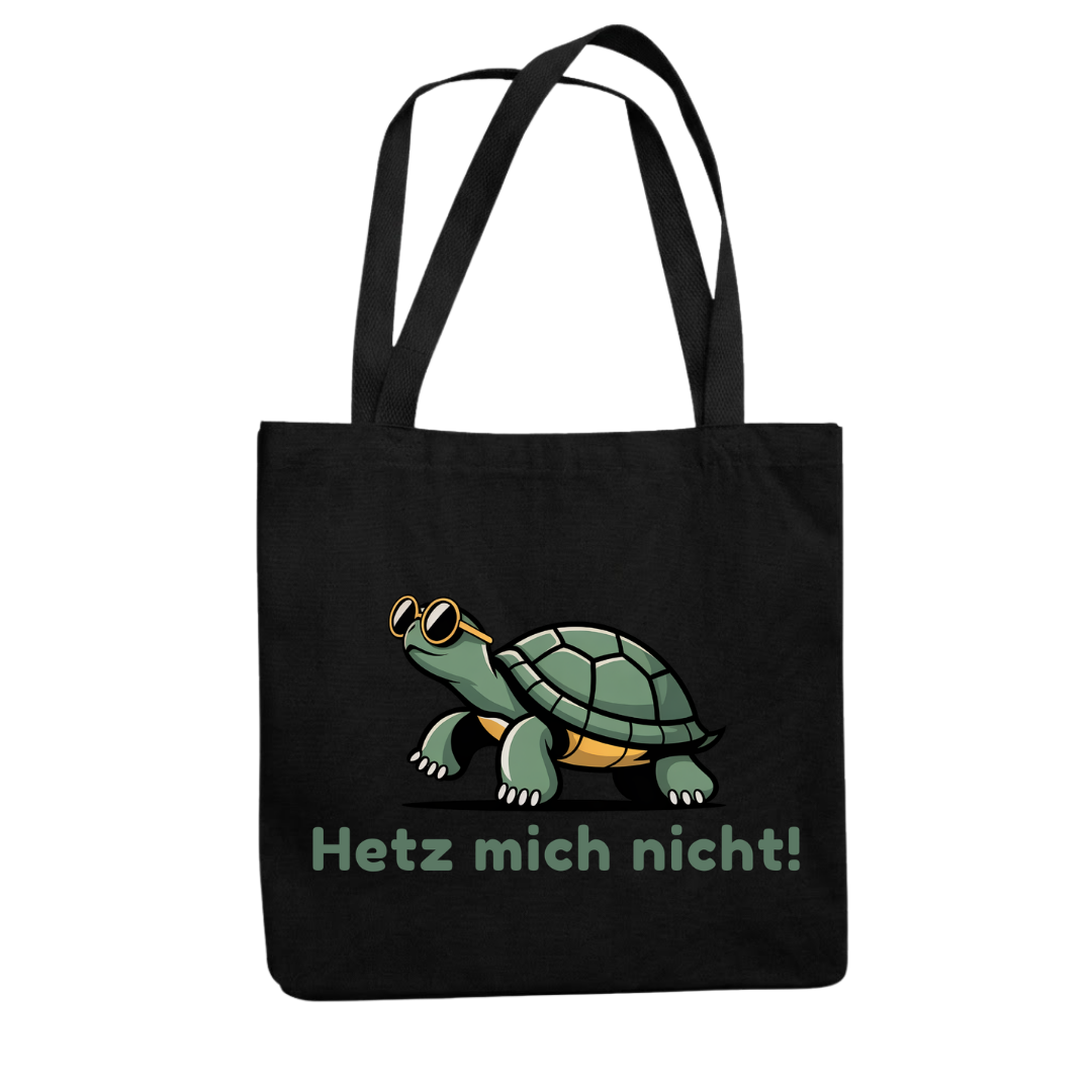 Hetz mich nicht Schildkröte Tragetasche