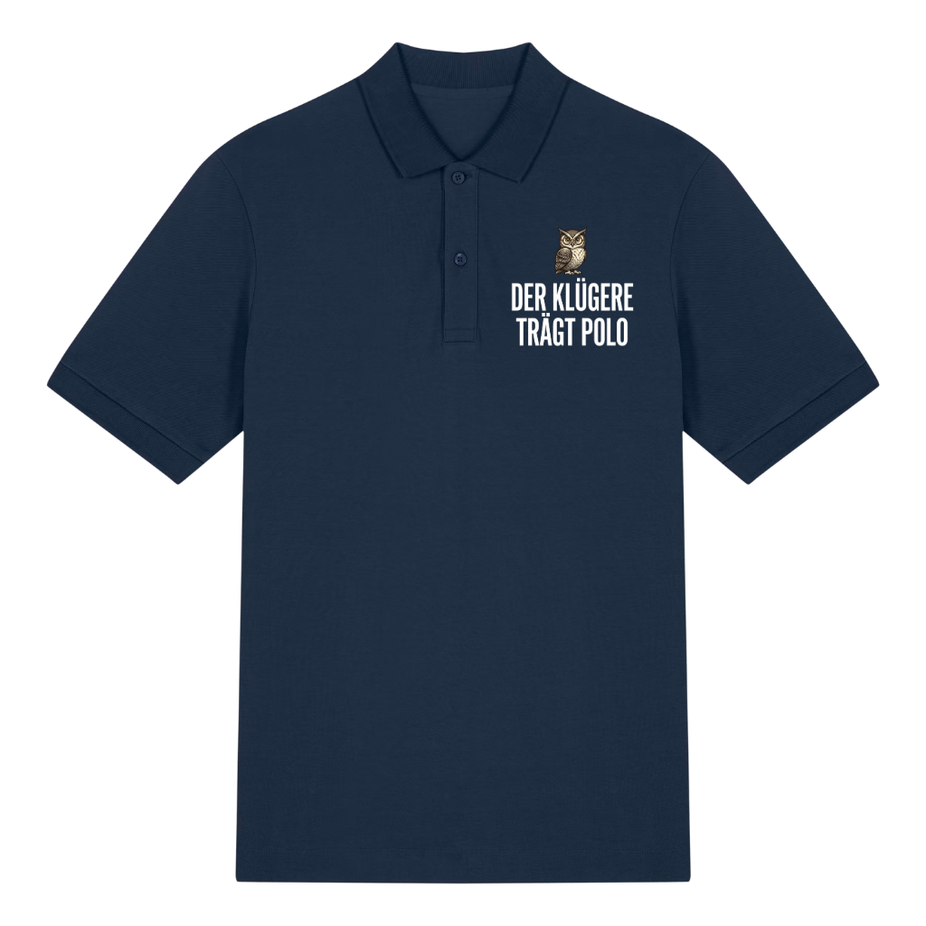 Der Klügere trägt Polo Polo T-Shirt Navy Front