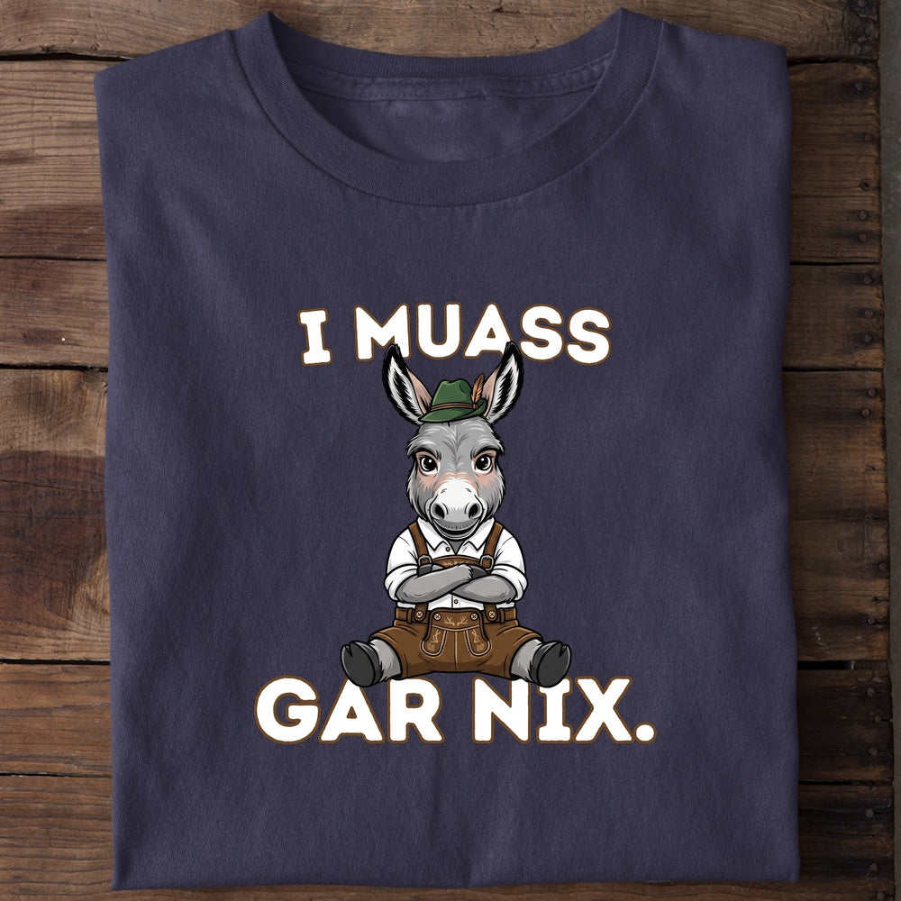 I muass gar nix Wiesn T-Shirt in Navy
