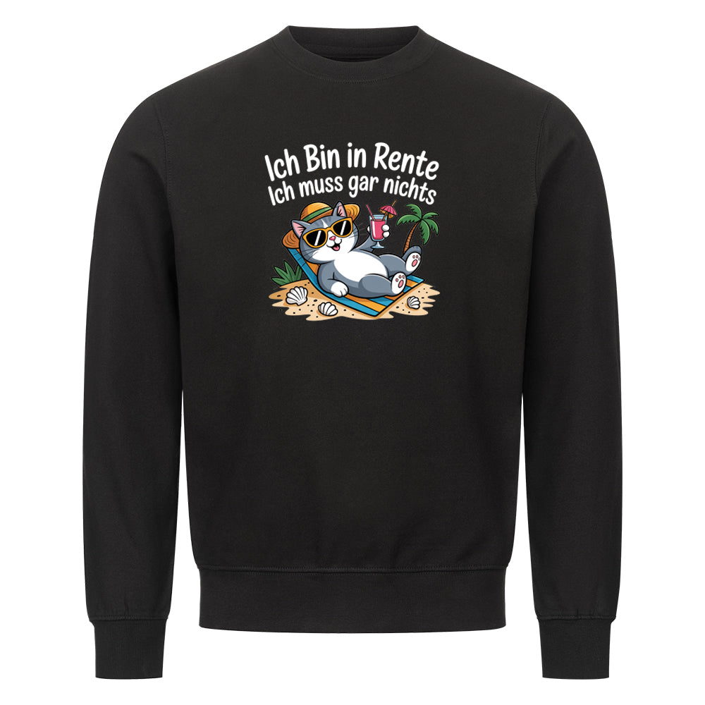 Lustiges Sweatshirt mit Spruch Ich Bin in Rente, Vorderansicht