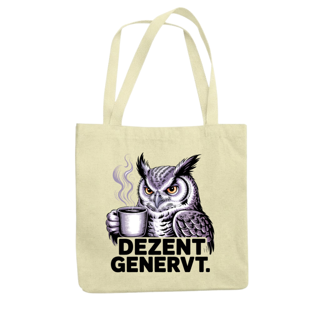 Dezent Genervt Tragetasche