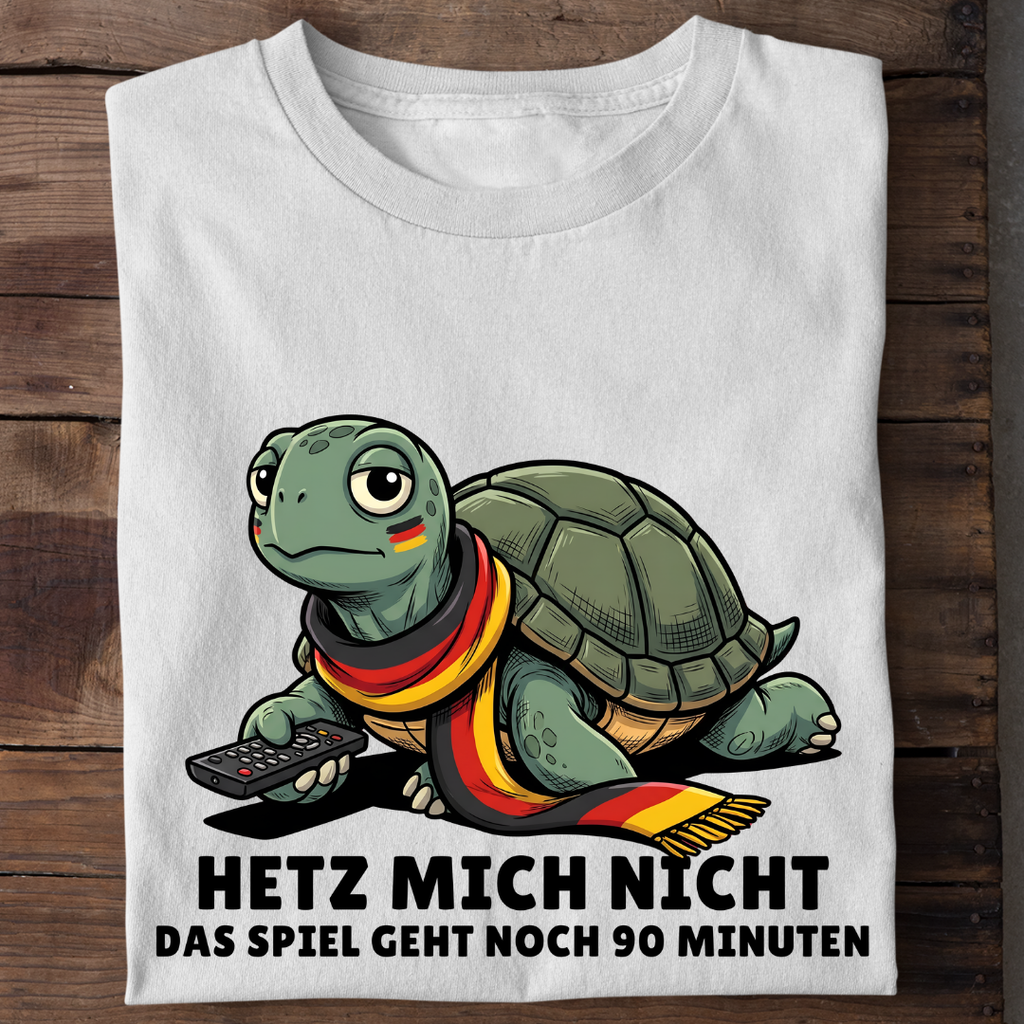 Hetz mich nicht Fußball Bio T-Shirt