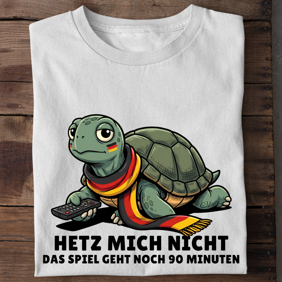 Hetz mich nicht Fußball Bio T-Shirt