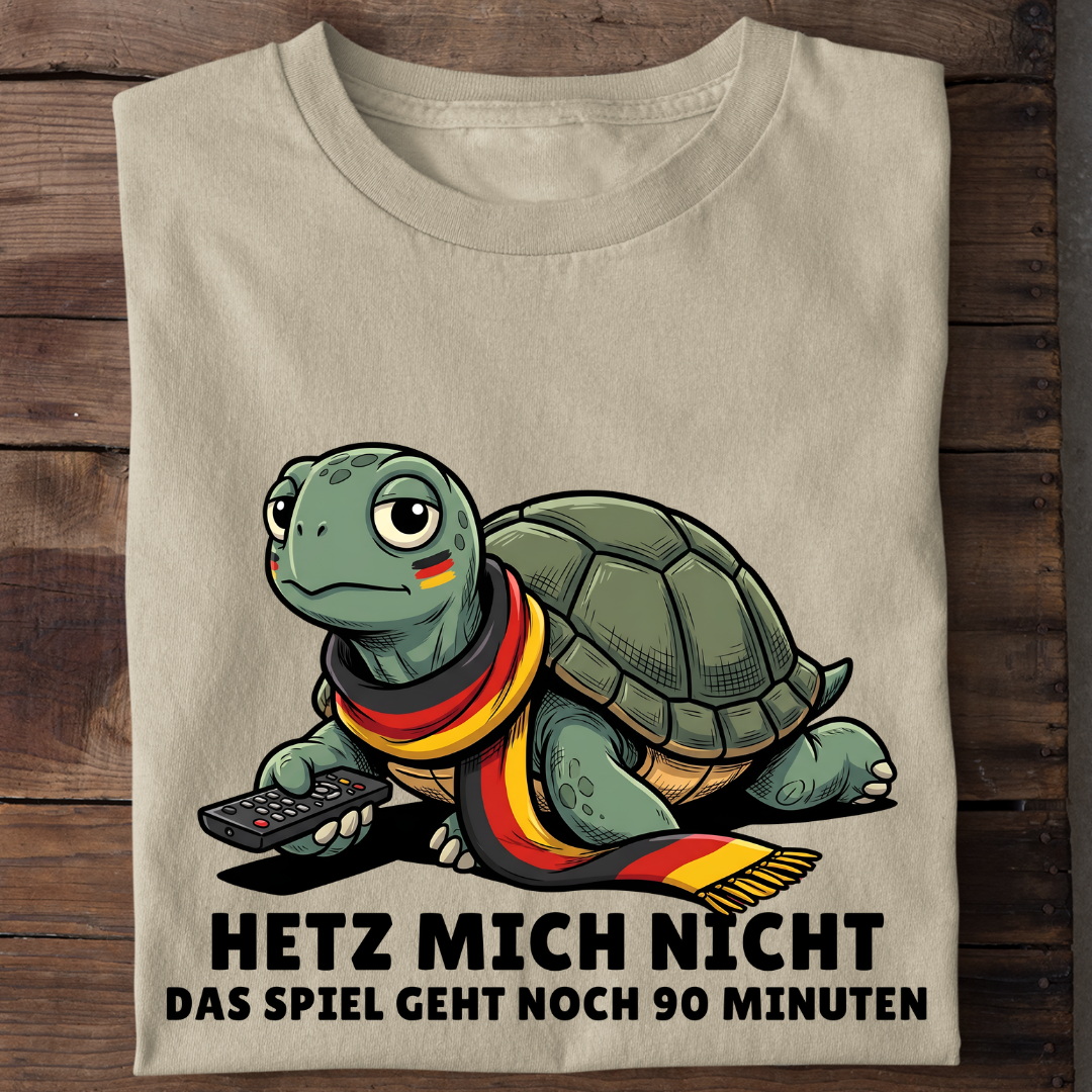 Hetz mich nicht Fußball Bio T-Shirt