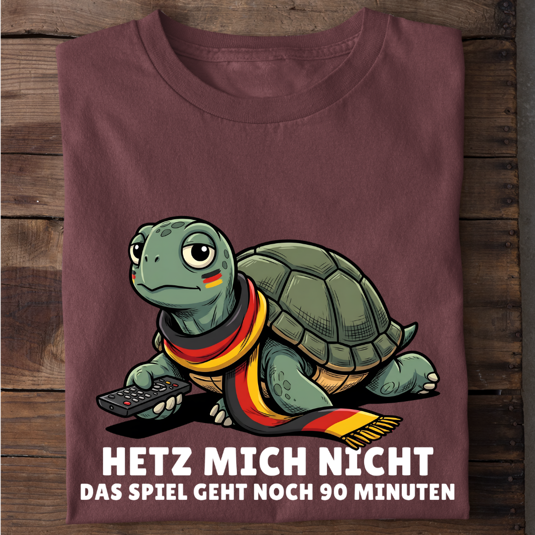 Hetz mich nicht Fußball Bio T-Shirt