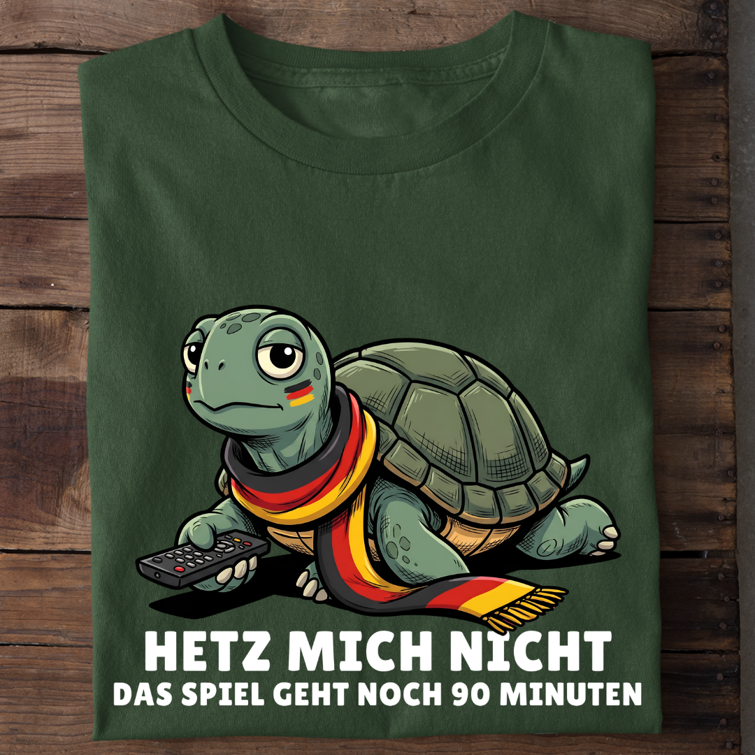 Hetz mich nicht Fußball Bio T-Shirt