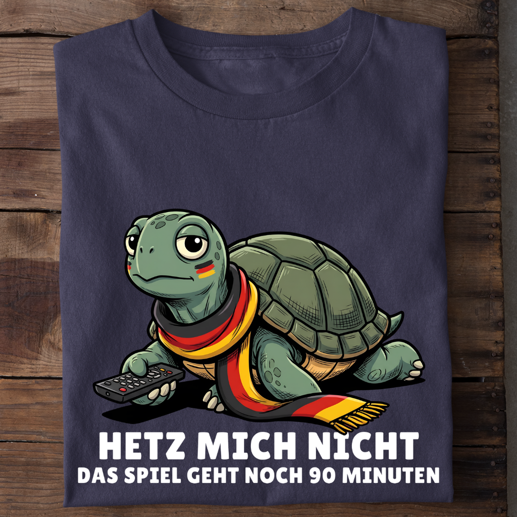 Hetz mich nicht Fußball Bio T-Shirt