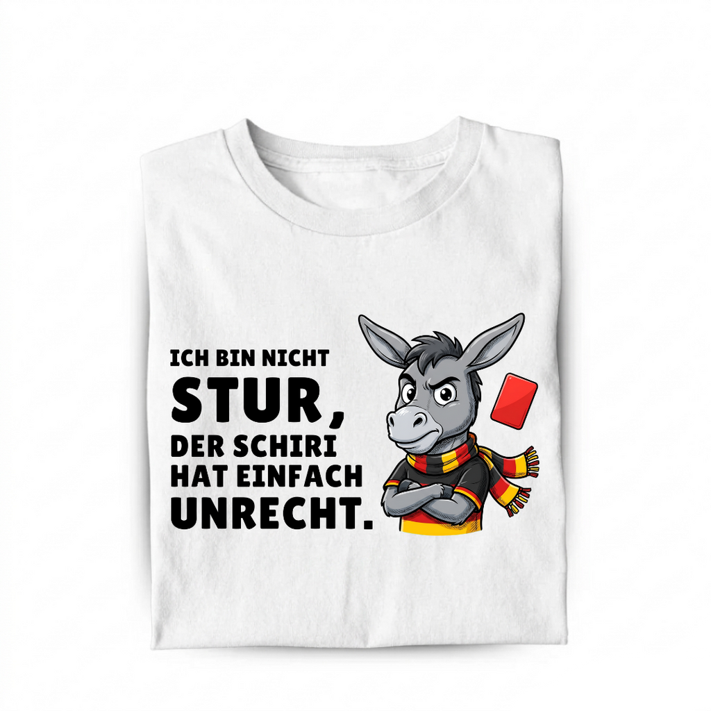 Sturer Esel Fußball Bio T-Shirt
