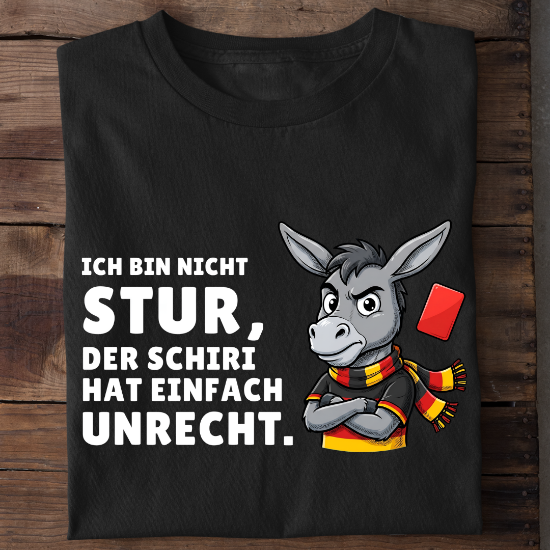 Sturer Esel Fußball Bio T-Shirt
