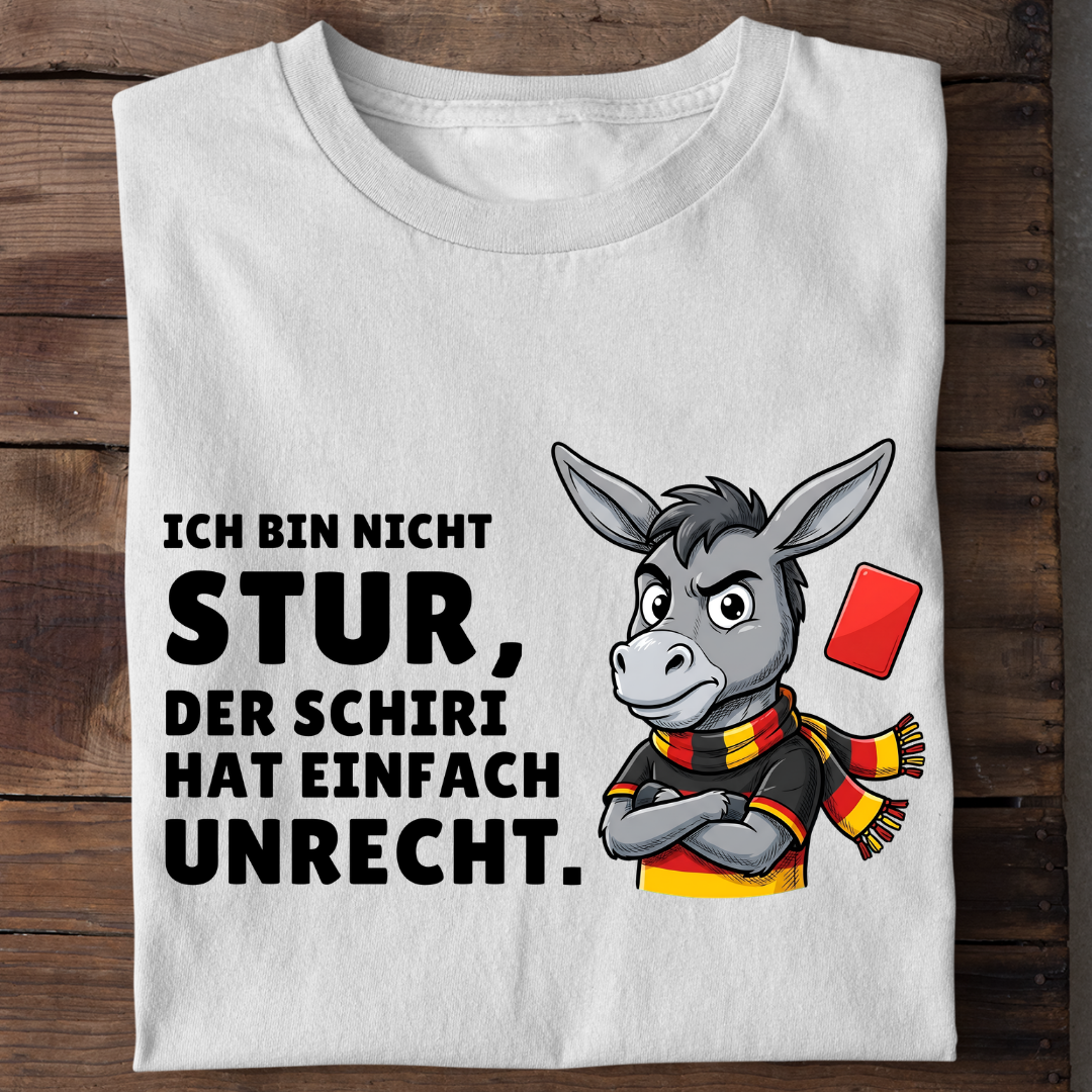Sturer Esel Fußball Bio T-Shirt