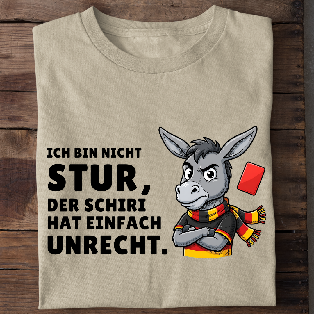 Sturer Esel Fußball Bio T-Shirt