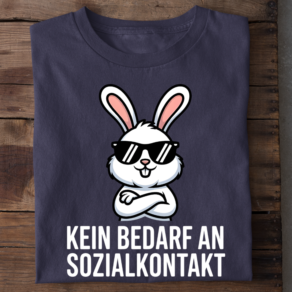 T-Shirt Kein Bedarf an Sozialkontakt, weitere Ansicht
