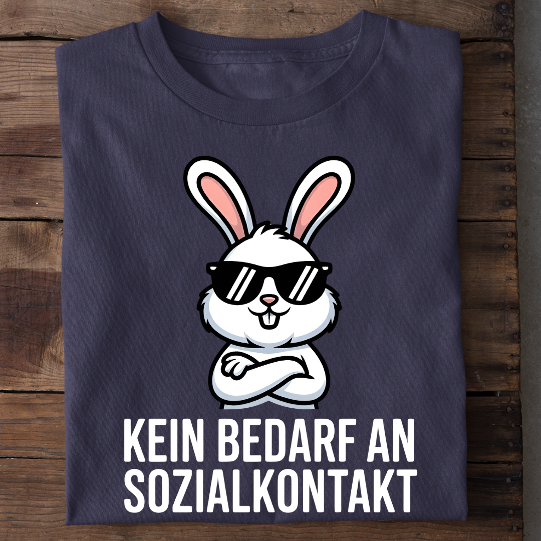 T-Shirt Kein Bedarf an Sozialkontakt, weitere Ansicht