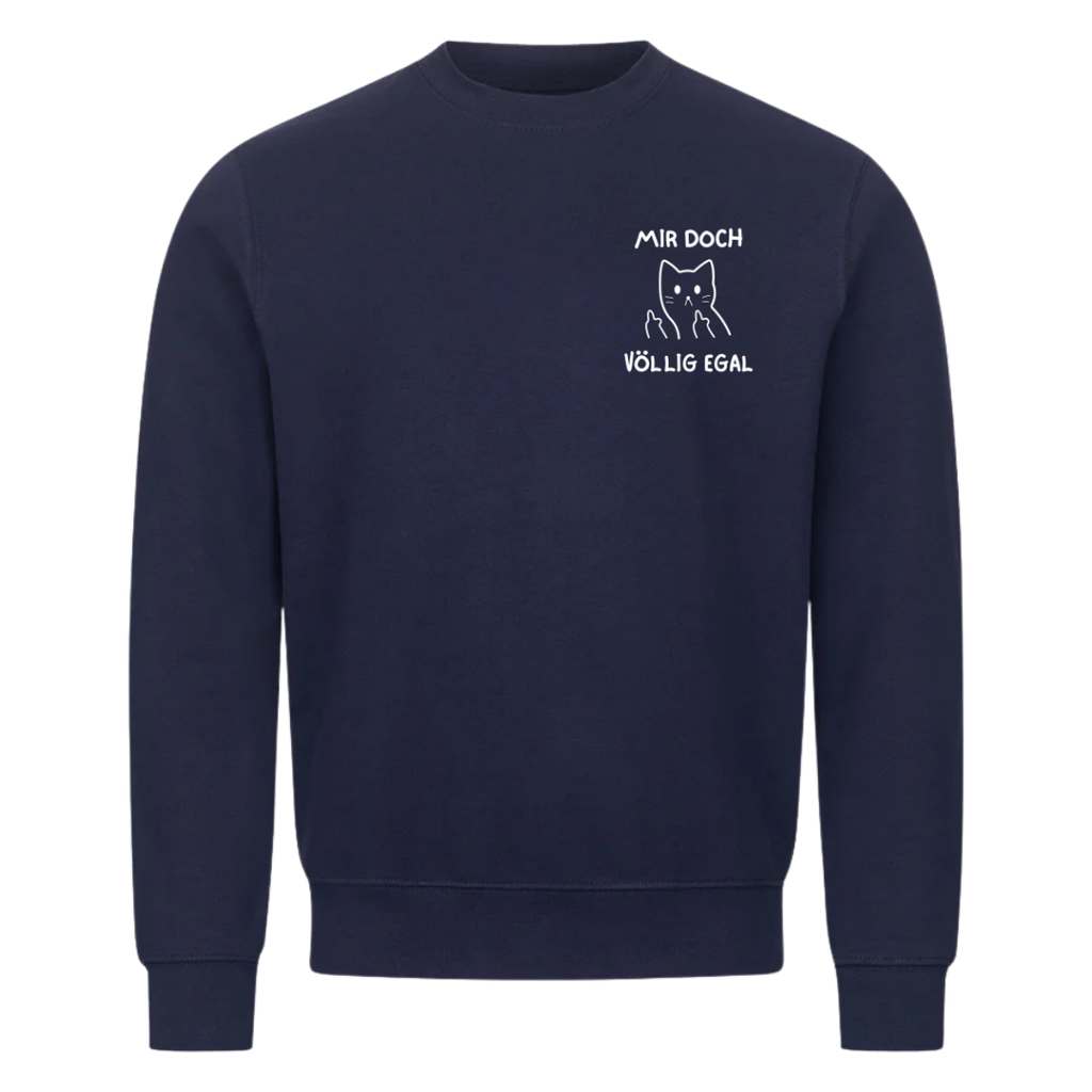 Sweatshirt Völlig Egal, getragen