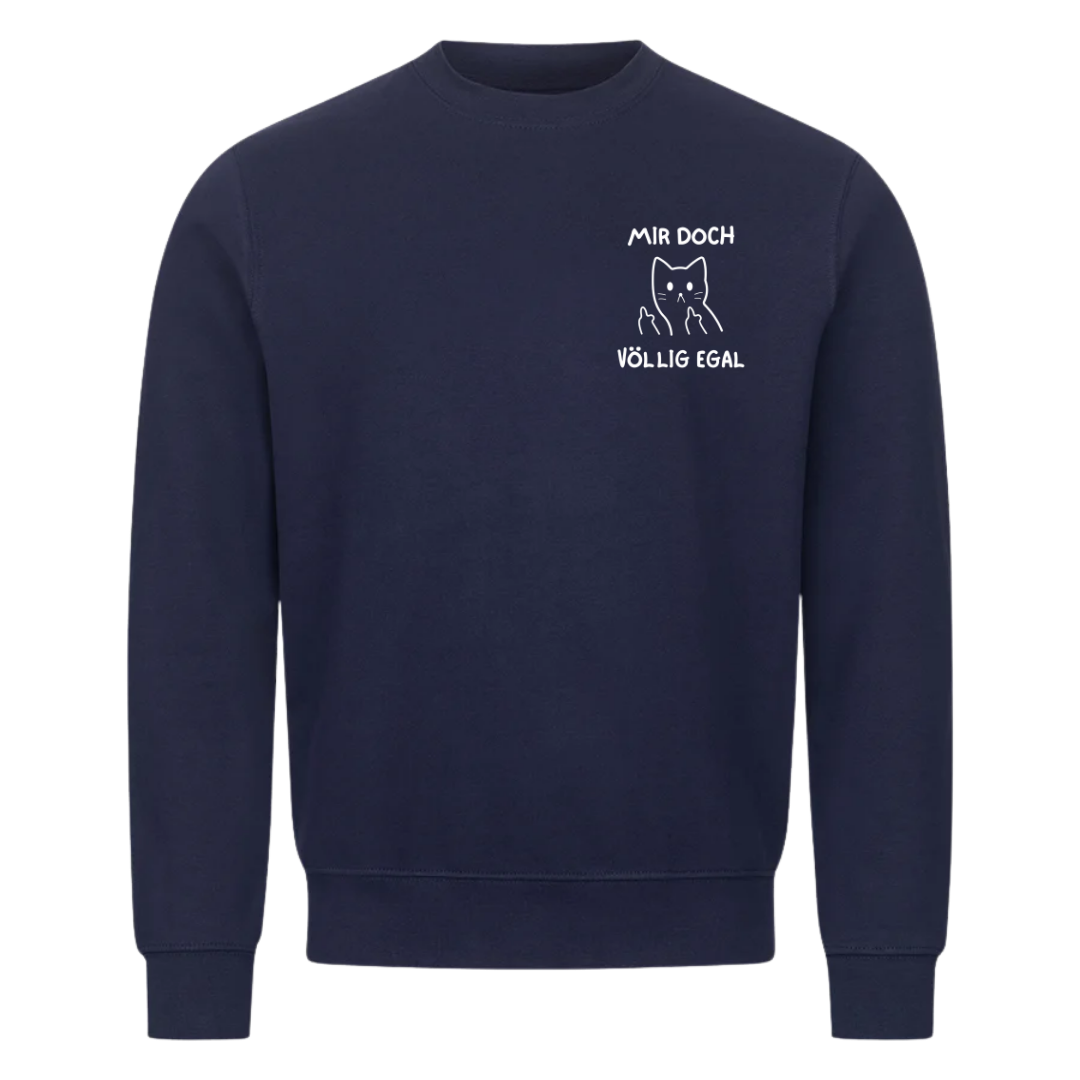 Sweatshirt Völlig Egal, getragen
