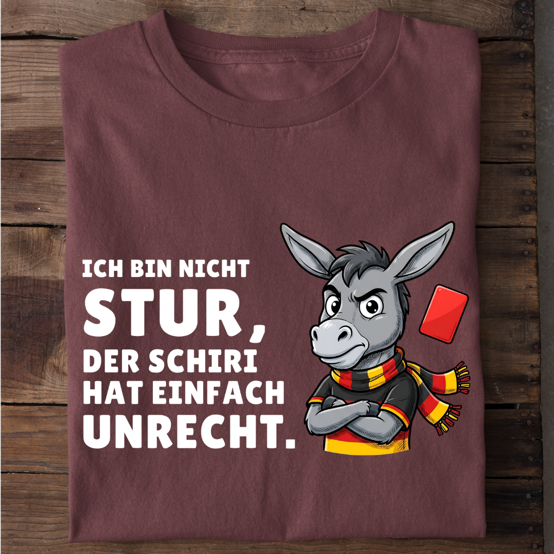 Sturer Esel Fußball Bio T-Shirt