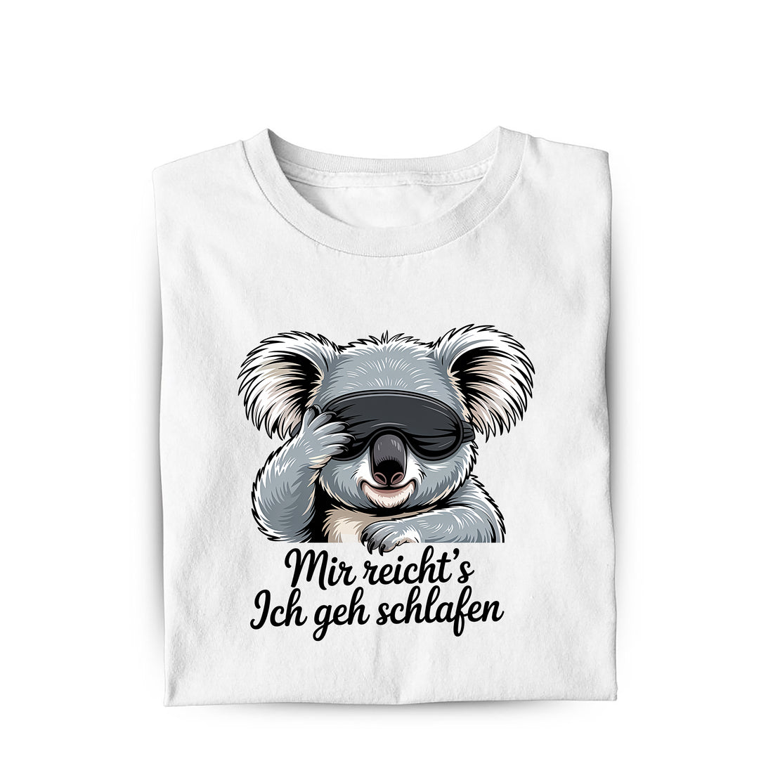 Lustiges T-Shirt mit Spruch Ich geh schlafen, Vorderansicht