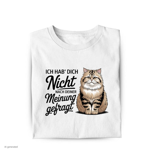 Lustiges T-Shirt mit Spruch Deine Meinung, Vorderansicht