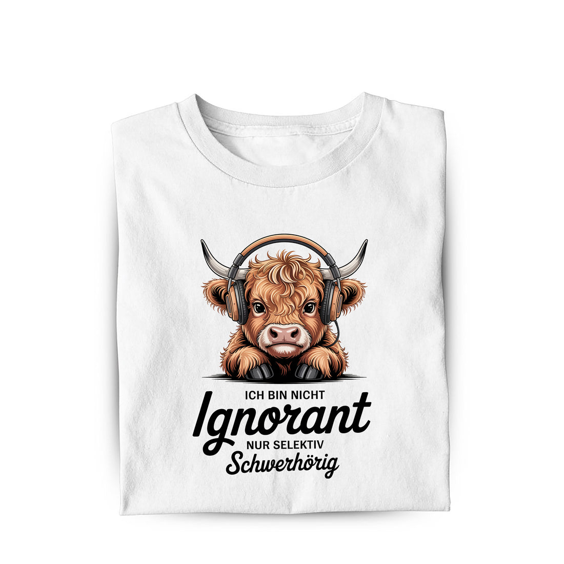 Lustiges Bio T-Shirt mit Spruch Ignorant, Vorderansicht