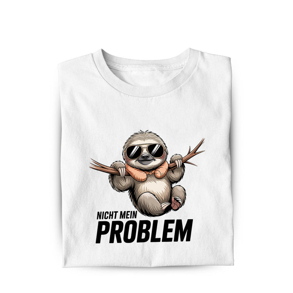 Lustiges T-Shirt mit Spruch Nicht mein Problem, Vorderansicht