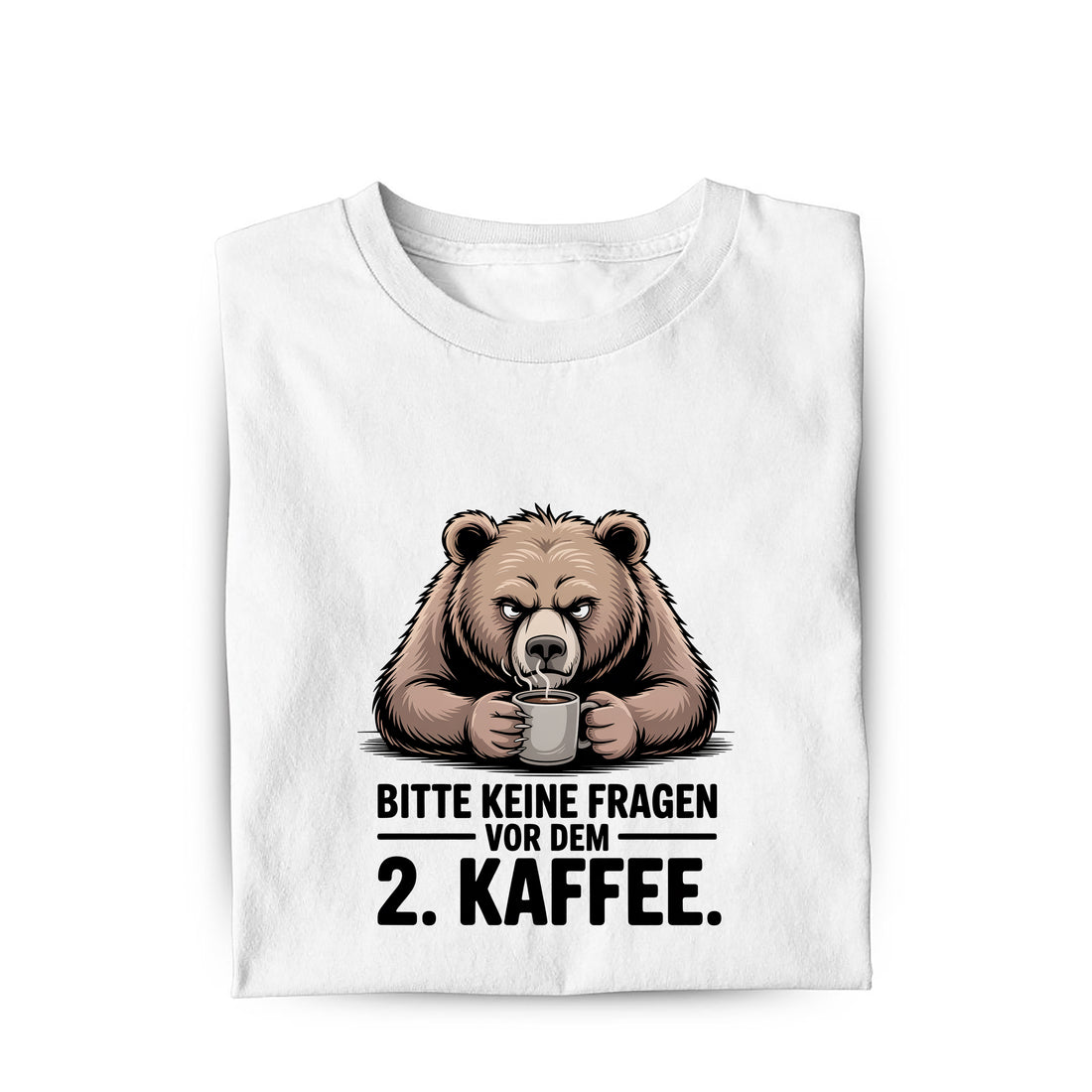Lustiges T-Shirt mit Spruch 2. Kaffee, Vorderansicht