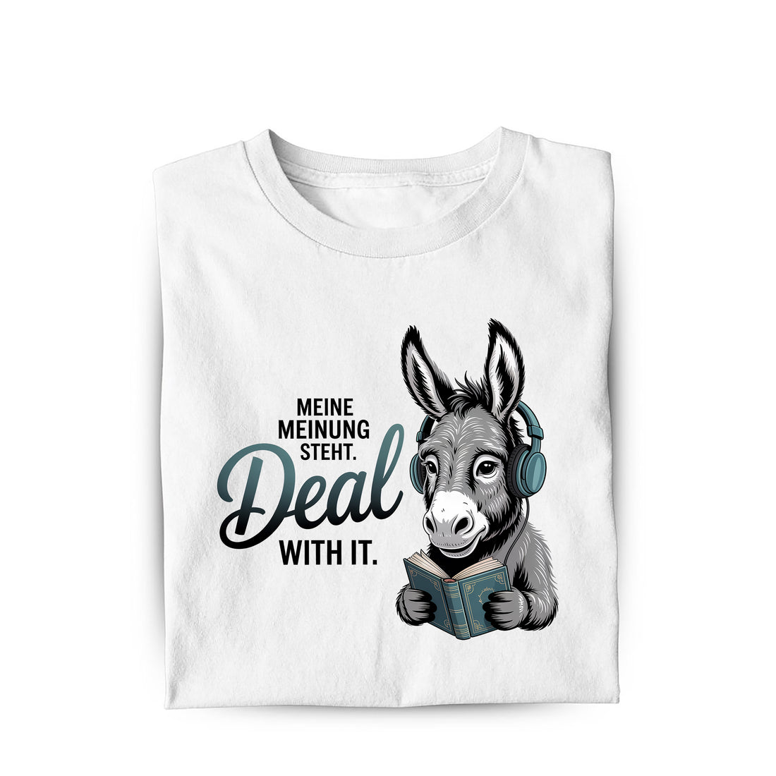 Lustiges T-Shirt mit Spruch Meine Meinung steht, Vorderansicht