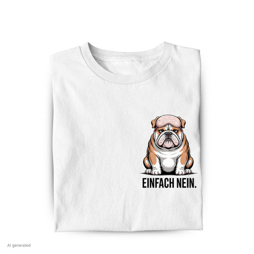 Lustiges T-Shirt mit Spruch Einfach nein Hund, Vorderansicht