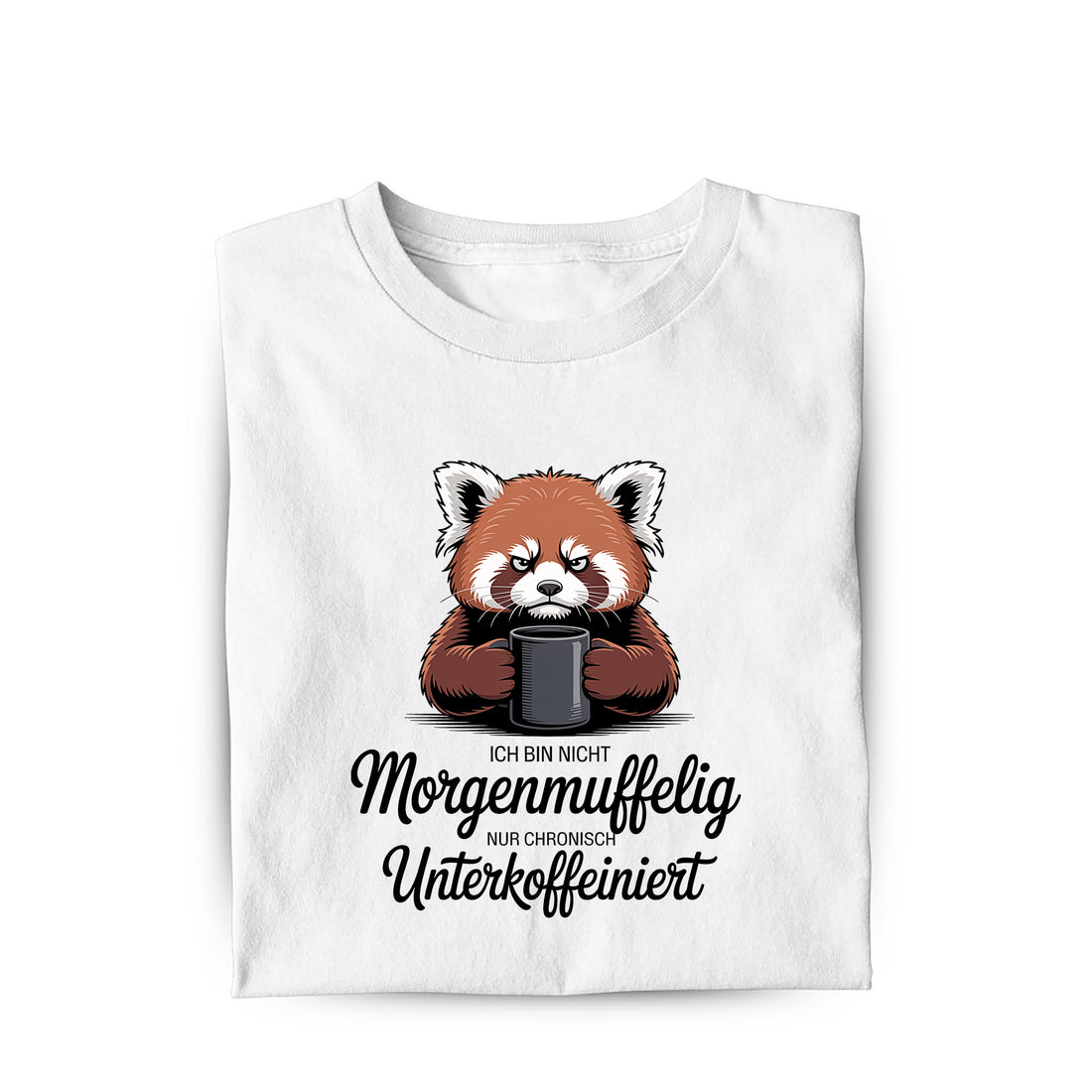 Lustiges T-Shirt mit Spruch morgenmuffelig, Vorderansicht