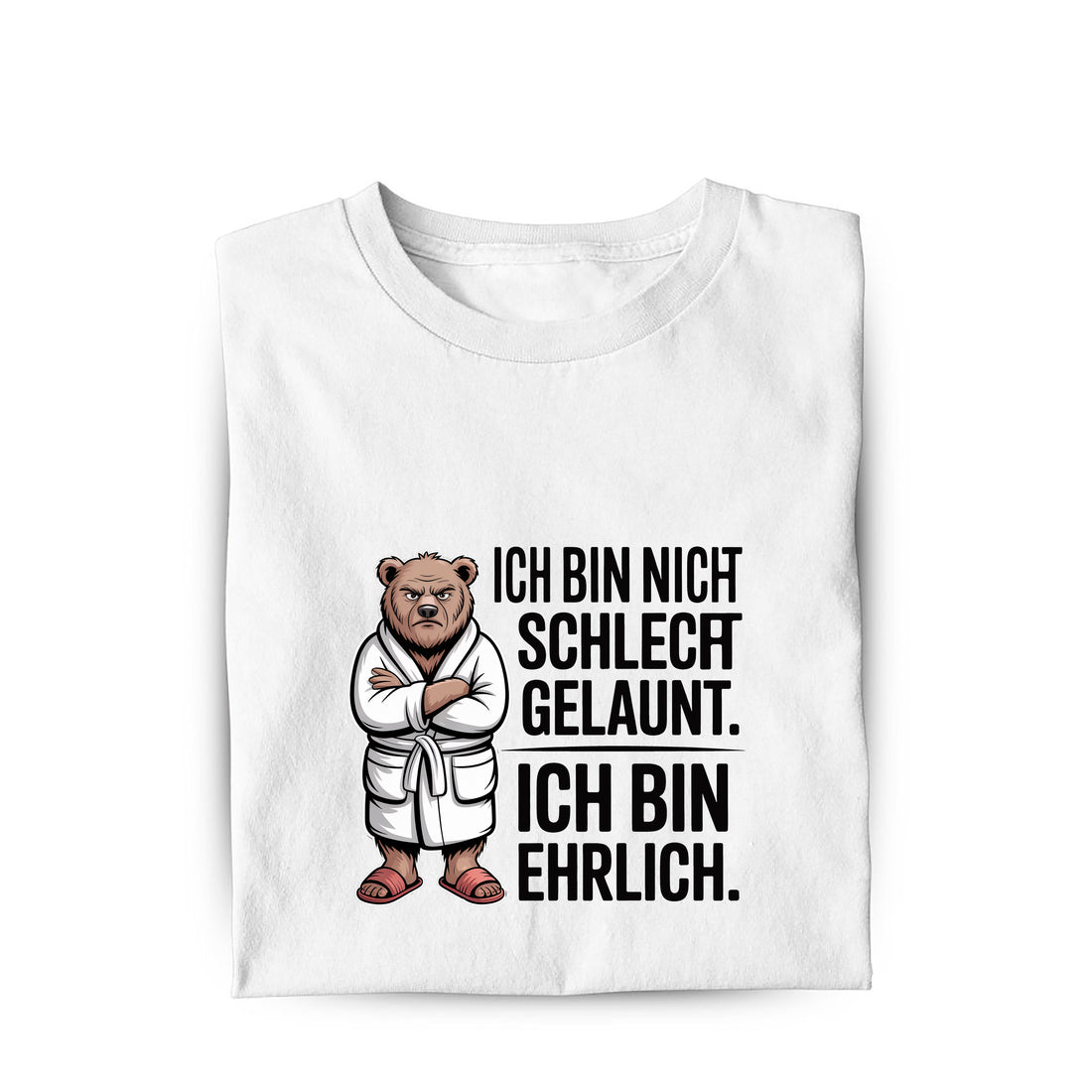 Lustiges T-Shirt mit Spruch Ich bin ehrlich, Vorderansicht