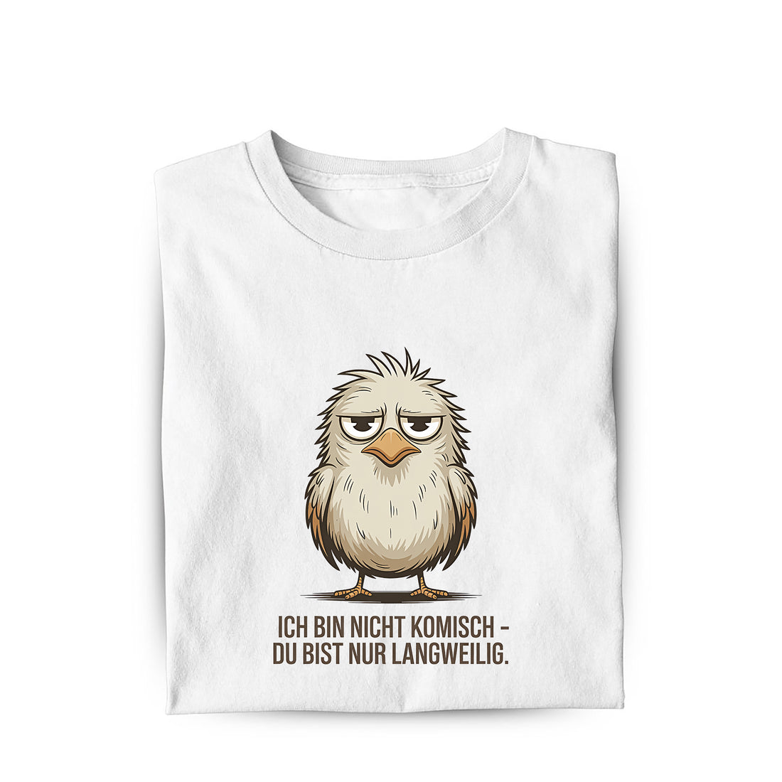 Lustiges T-Shirt mit Spruch Ich bin nicht komisch, Vorderansicht