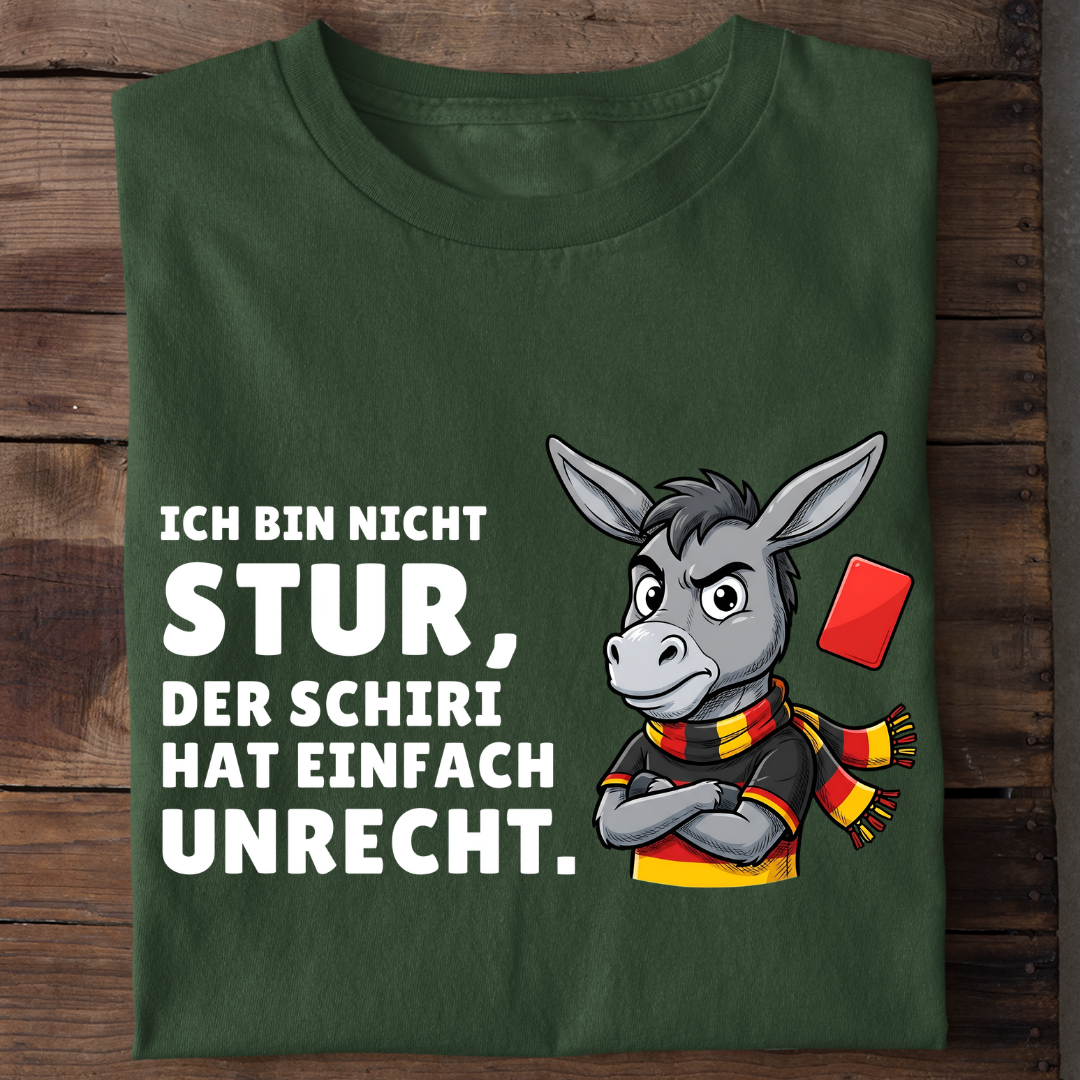 Sturer Esel Fußball Bio T-Shirt