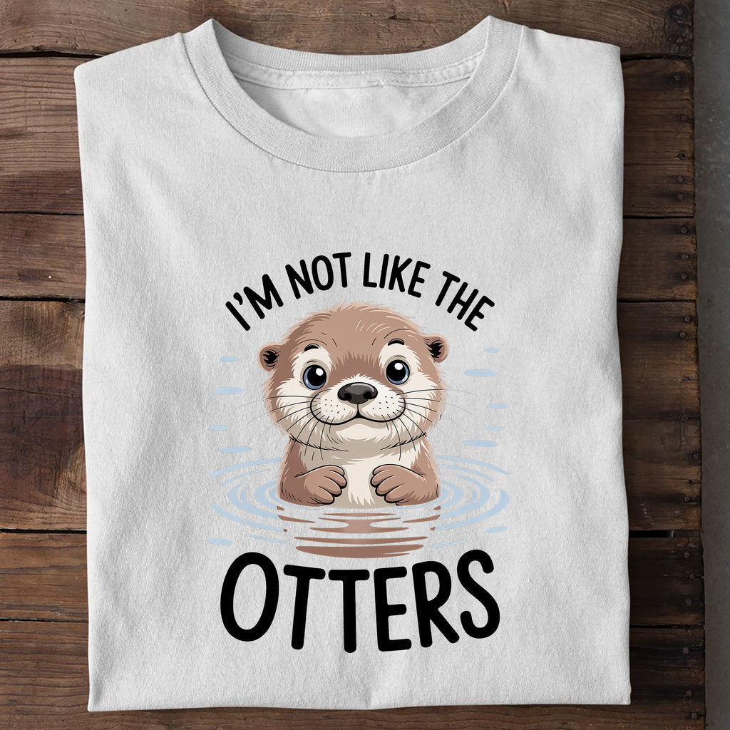 T-Shirt Not like the otters, Detailansicht