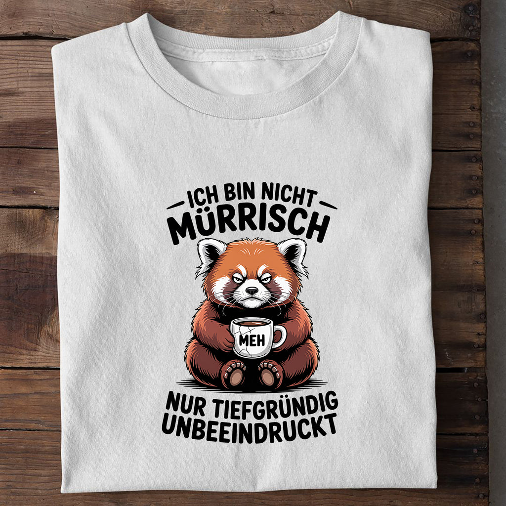T-Shirt Nur Unbeeindruckt, getragen