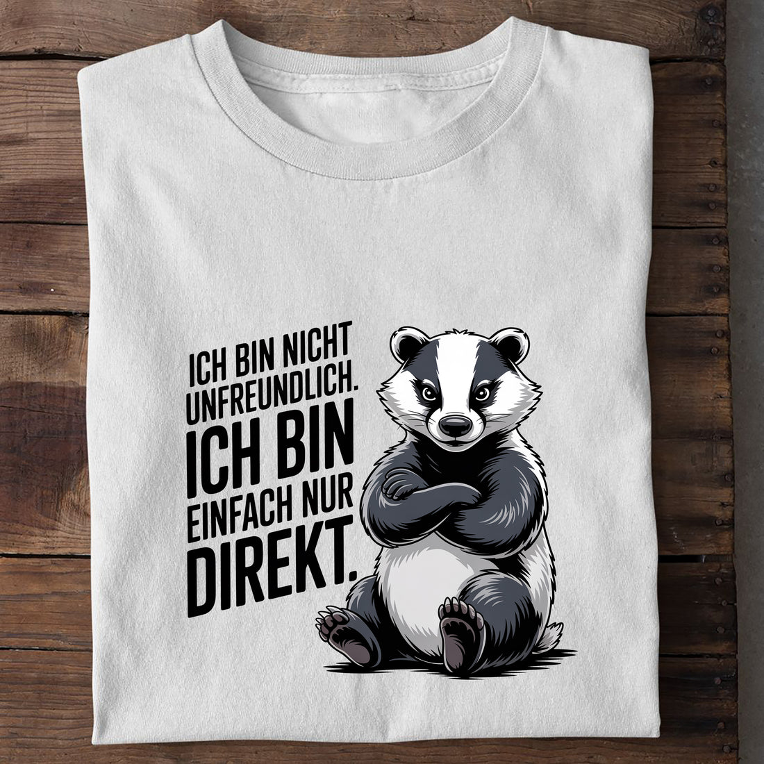Bio T-Shirt Ich Bin Nicht Unfreundlich, Detailansicht