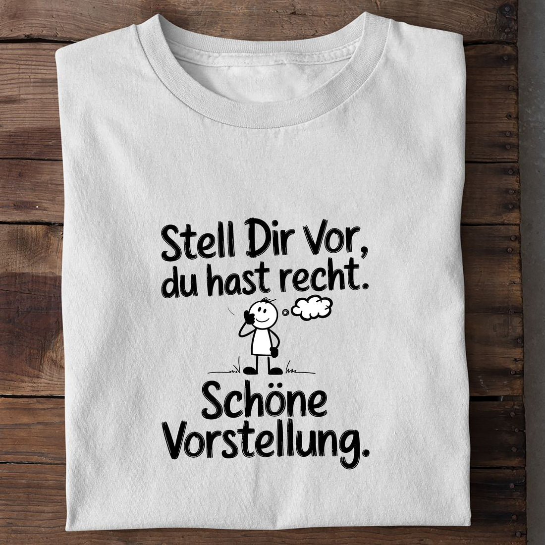 T-Shirt schöne vorstellung, Detailansicht