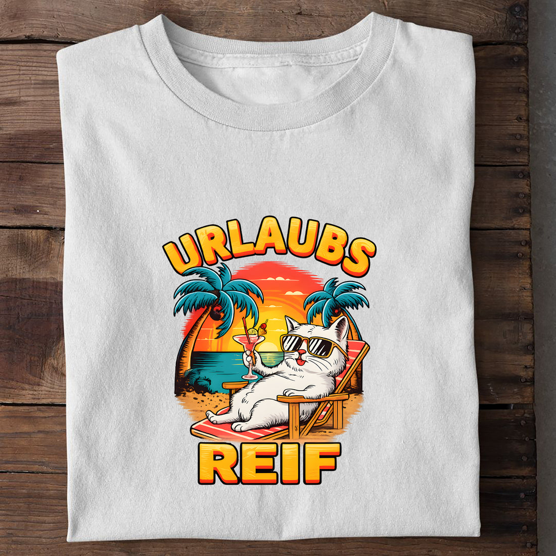 T-Shirt Urlaubsreif, Detailansicht