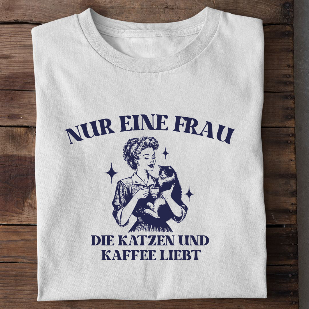 Kaffee und Katzen T-Shirt